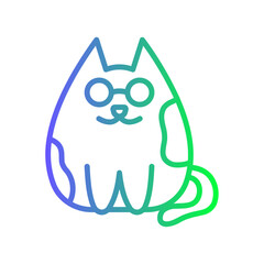 Cute Cat Gradient Linear