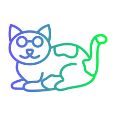 Cute Cat Gradient Linear
