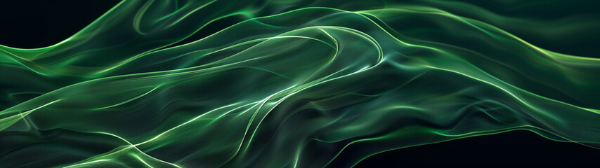 Obraz premium abstract background of green shapes, created with generative AI technology