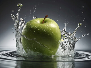 apple in water