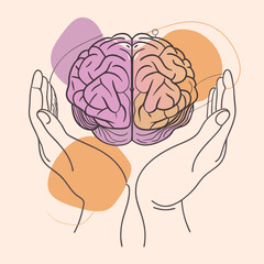 hands on brain mental health day