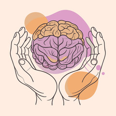 hands on brain mental health day