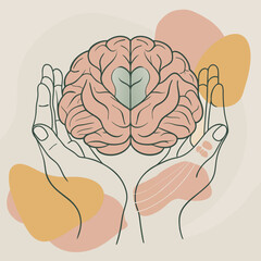 hands on brain mental health day