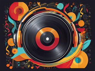 Obraz premium abstract music background