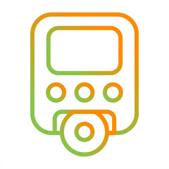 Portable DVD Player Vector Icon