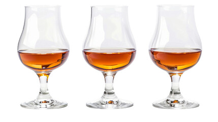 Rum in Glass on Transparent Background - Elegant Beverage Photography for Bars and Restaurants