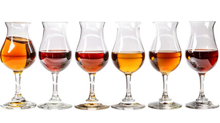 Rum in Glass on Transparent Background - Elegant Beverage Photography for Bars and Restaurants