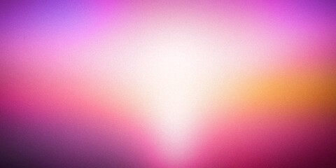 A vibrant gradient background featuring a blend of purple, pink, orange, and white hues. This abstract design is perfect for creating a dynamic and energetic visual appeal in various projects