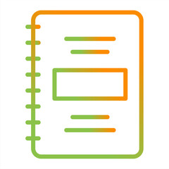 Notebook Vector Icon