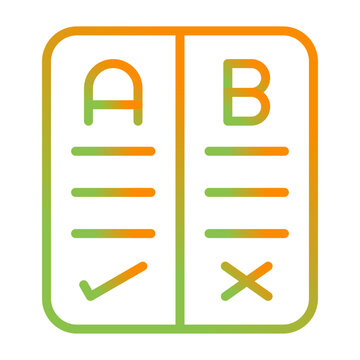 Pros And Cons Vector Icon