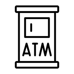 Atm Machine Vector Icon