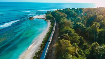 As the train travels through the islands passengers can witness the diverse and breathtaking landscapes from sweeping beaches to dense forests.