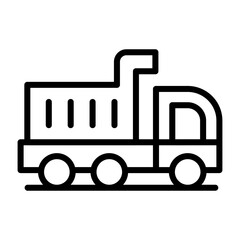 Dump Truck Vector Icon