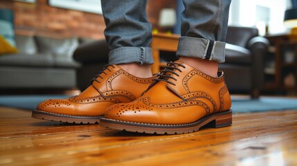pair of shoes HD 8K wallpaper Stock Photographic Image  