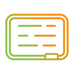 Obraz premium Whiteboard Vector Icon