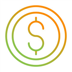 Usd Circle Vector Icon