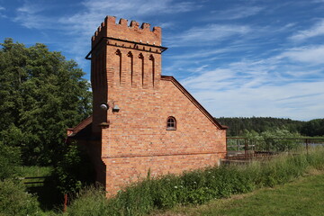 Fototapeta premium Sweden. Houses in Stugefors, near Linköping. Östergötland province. 