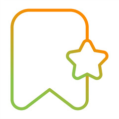 Obraz premium Bookmark Vector Icon