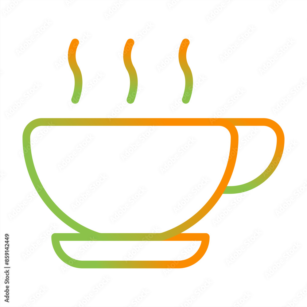 Canvas Prints mug hot vector icon