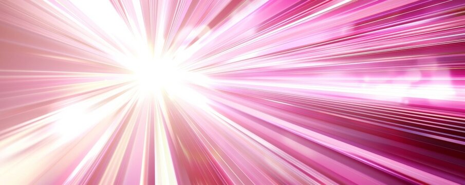 Abstract background with pink light rays
