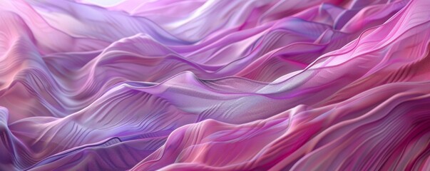 Fototapeta premium Abstract fluid shapes in pink and purple hues, close-up view. Modern art and design concept