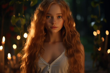 Fototapeta premium Realistic animated girl images created with precision and realism through AI magic.