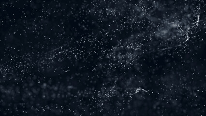 Chaotically scattered particles, abstract shapes and backgrounds