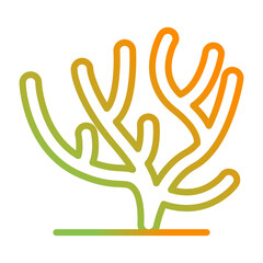 Fototapeta premium Coral Vector Icon