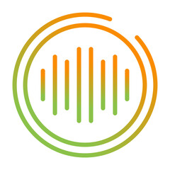 Obraz premium Audio Spectrum Vector Icon