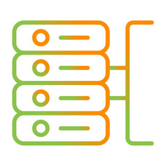Obraz premium Database Vector Icon