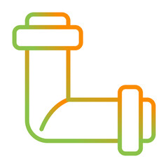 Conduit Coupling Vector Icon