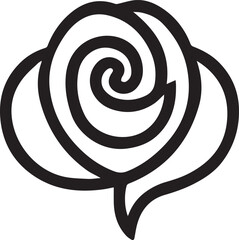 rose flower silhouette icon
