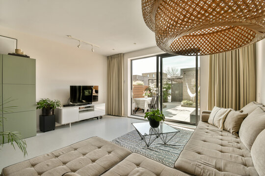 Modern living room with elegant interior design at Jan Vrijmanstraat 98