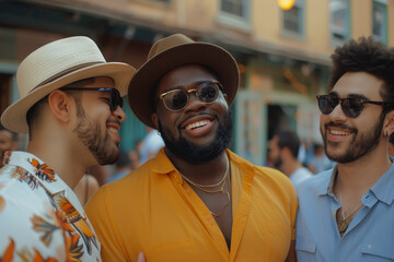 Friends of all ages gathered together, highlighting the happiness of Friendship Day celebrations.