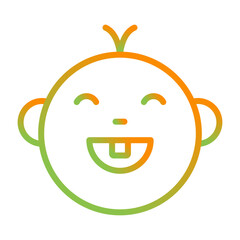 Baby Teeth Vector Icon
