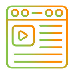 Video Vector Icon