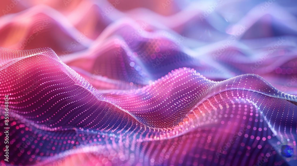 Poster abstract mesh digital art: an illustration showcasing abstract wireframe patterns as digital art