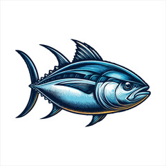 Obraz premium Tuna Fish Vector Image