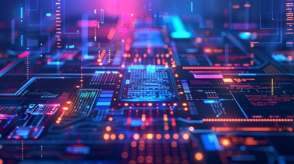 Obraz premium Technology Innovation Programming Strategy: An illustration depicting a programming strategy