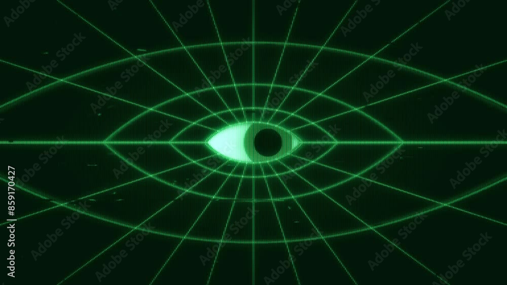 Poster retro-futuristic pixelate monitor synthwave style. retro cctv or vhs pixel wireframe. abstract digit
