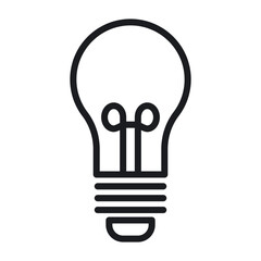 Creative Light Bulb Icon Perfect for Innovative Ideas and Concepts