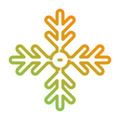 Obraz premium Snowflake Vector Icon