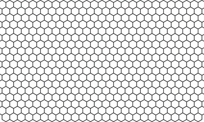 Hexagon pattern vector background with a seamless grid texture.