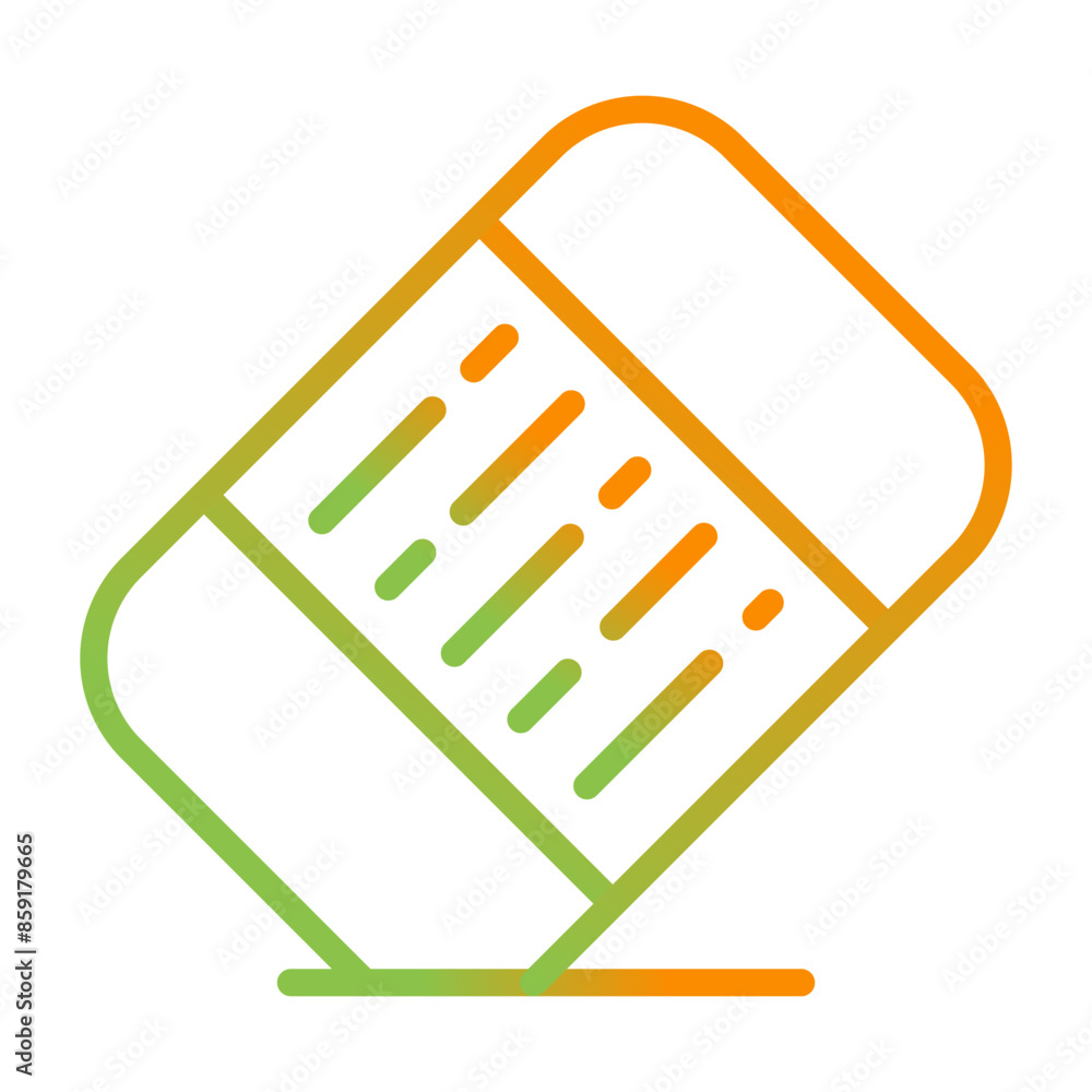 Wall mural eraser vector icon