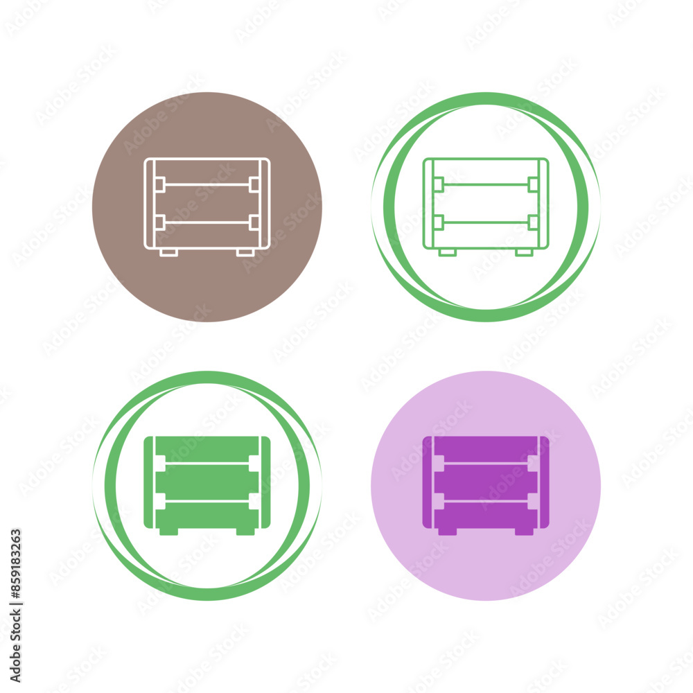 Canvas Prints Carbon Heater Vector Icon