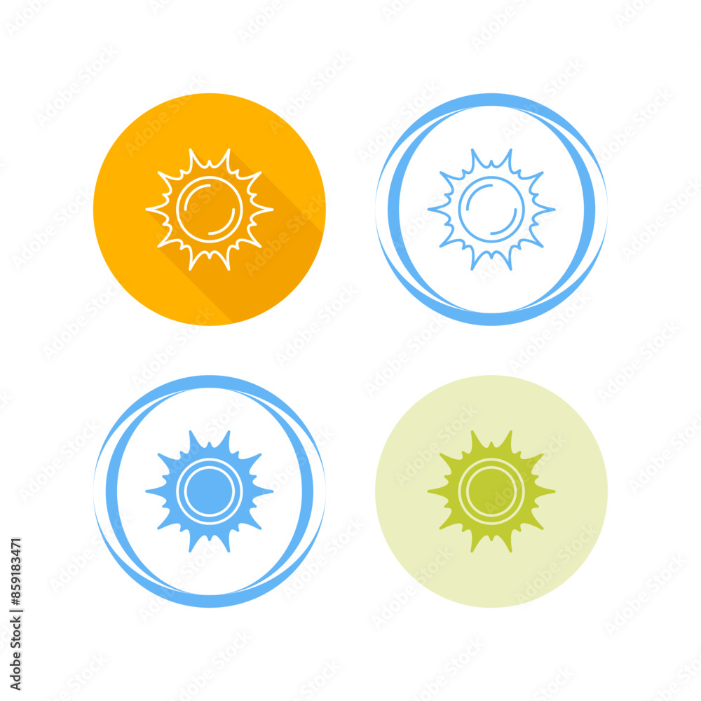 Canvas Prints sun vector icon