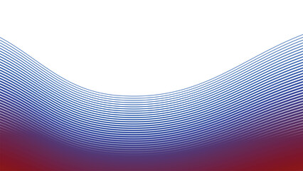 White abstract background with red and blue curve line for backdrop or presentation