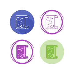 Pirate Map Vector Icon