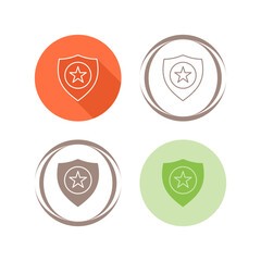 Police Badge Vector Icon