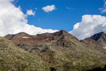 mountain landscape on Gavia Pass
